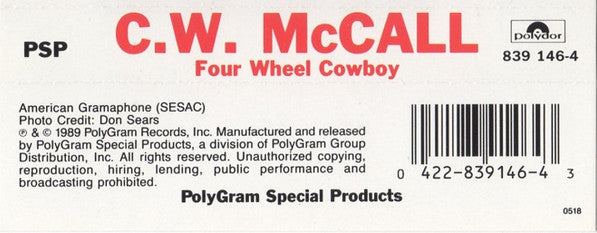 C.W. McCall : Four Wheel Cowboy (Cass, Comp)