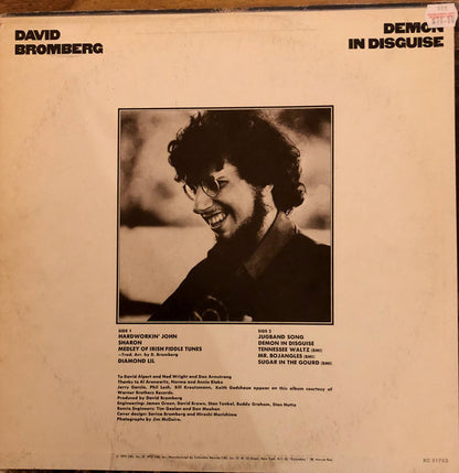 David Bromberg : Demon In Disguise (LP, Album, Pit)