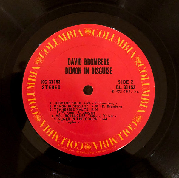 David Bromberg : Demon In Disguise (LP, Album, Pit)
