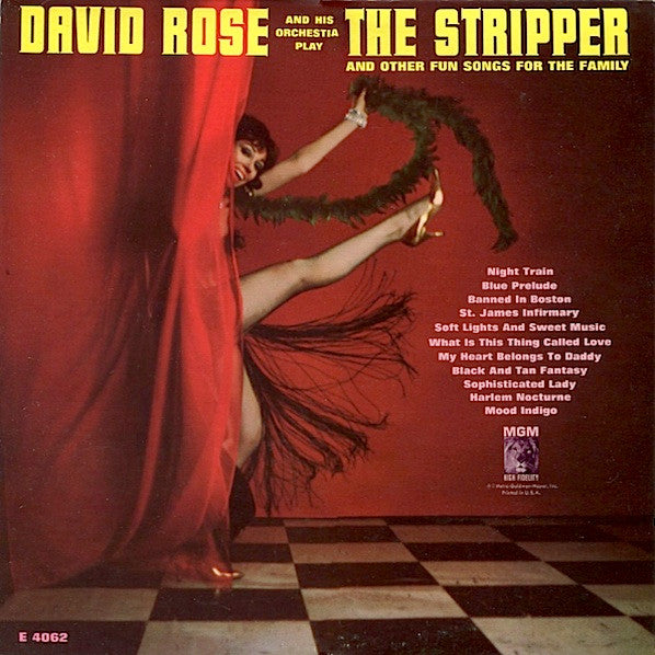 David Rose And His Orchestra* : The Stripper And Other Fun Songs For The Family (LP, Album, Mono)