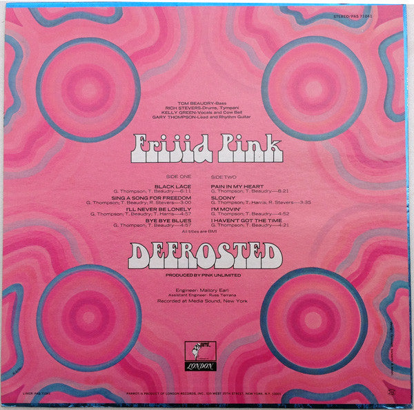 Frijid Pink : Defrosted (LP, Album)