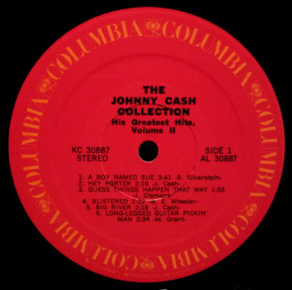 Johnny Cash : The Johnny Cash Collection • His Greatest Hits, Volume II (LP, Album, Comp)