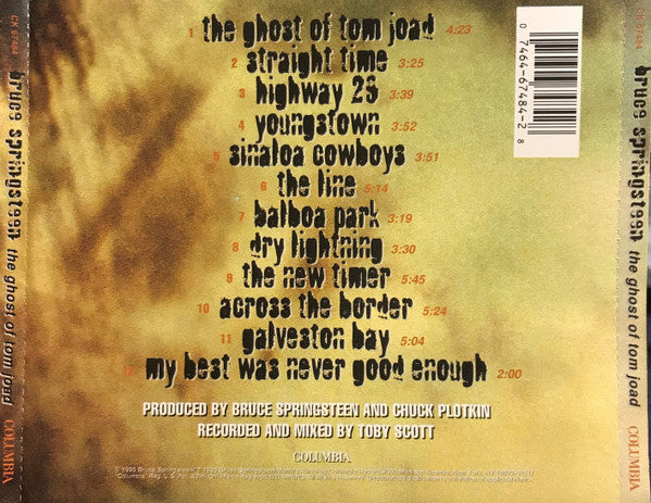 Bruce Springsteen : The Ghost Of Tom Joad (CD, Album)