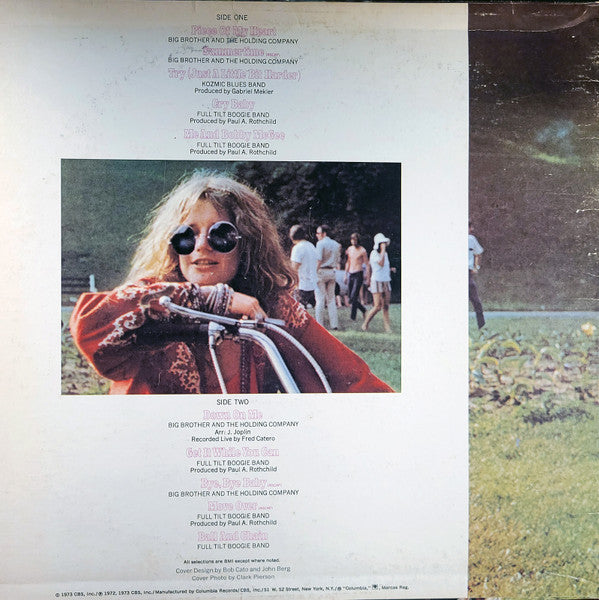 Janis Joplin : Janis Joplin's Greatest Hits (LP, Comp, RE, San)