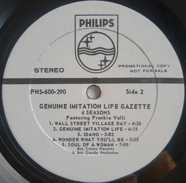 The 4 Seasons* : The Genuine Imitation Life Gazette (LP, Album, Promo)