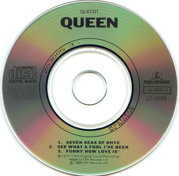 Queen : Seven Seas Of Rhye (CD, Mini, Maxi)