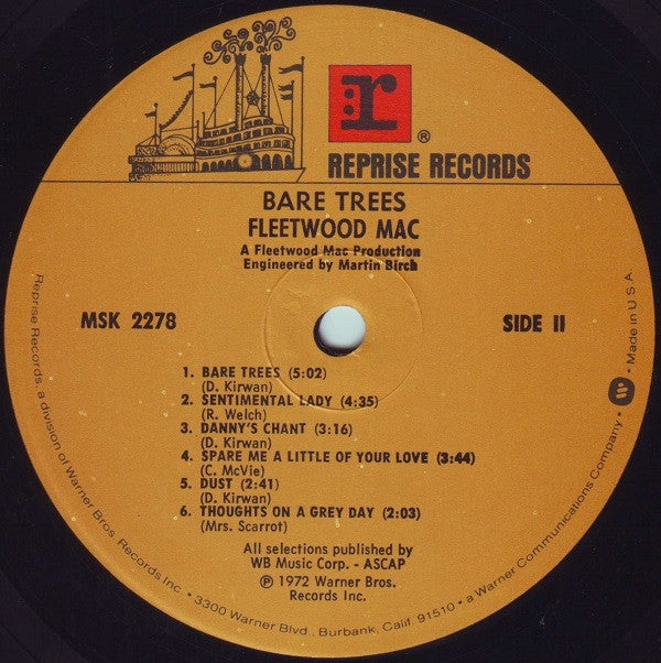Fleetwood Mac : Bare Trees (LP, Album, RE, Pin)