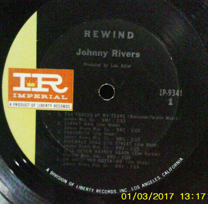 Johnny Rivers : Rewind (LP, Mono)