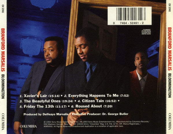 Branford Marsalis Trio, Branford Marsalis : Bloomington (CD, Album)