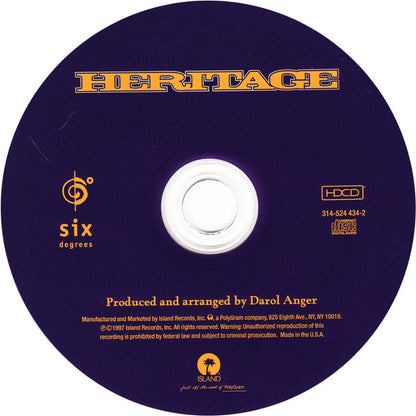 Darol Anger : Heritage (HDCD, Album)