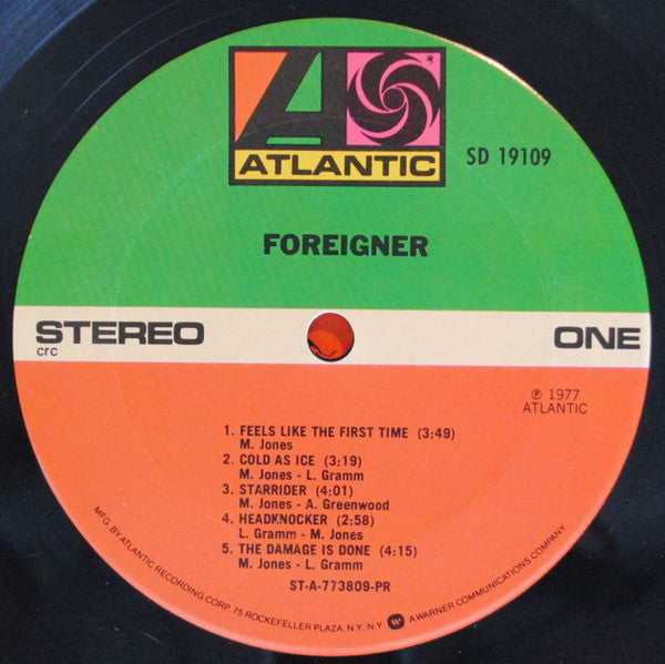 Foreigner : Foreigner (LP, Album, Club, PR)