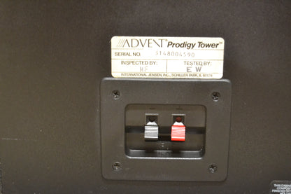 Advent Prodigy Tower Floor Standing Speakers * Refoamed 2026 * Fully Serviced