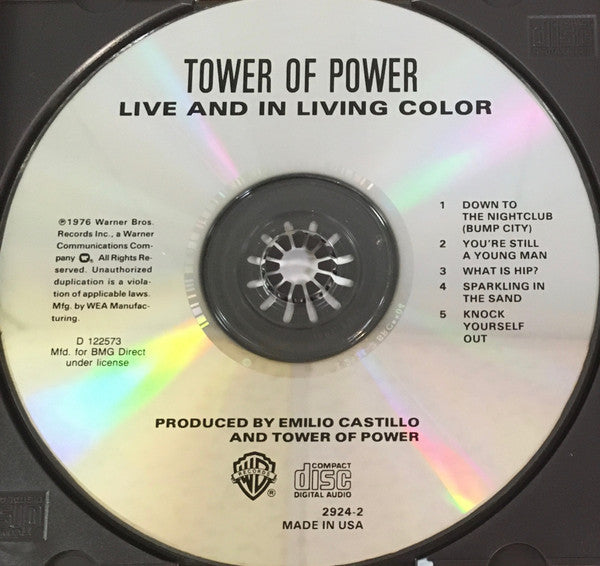 Tower Of Power : Live And In Living Color (CD, Album, Club, RE)