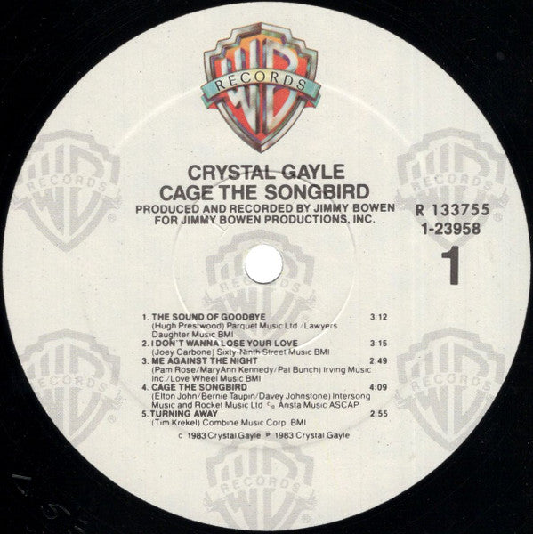 Crystal Gayle : Cage The Songbird (LP, Album, Club, RCA)