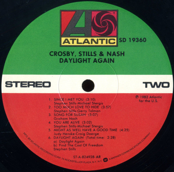 Crosby, Stills & Nash : Daylight Again (LP, Album, AR )