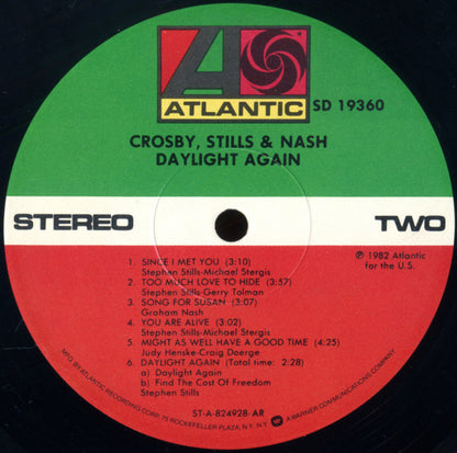 Crosby, Stills & Nash : Daylight Again (LP, Album, AR )