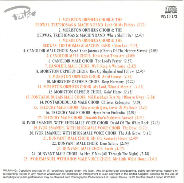Various : Welsh Choral Classics (CD, Comp)