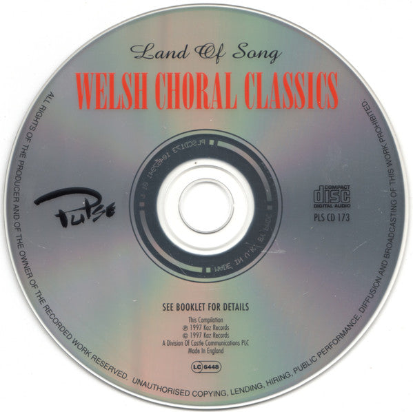 Various : Welsh Choral Classics (CD, Comp)