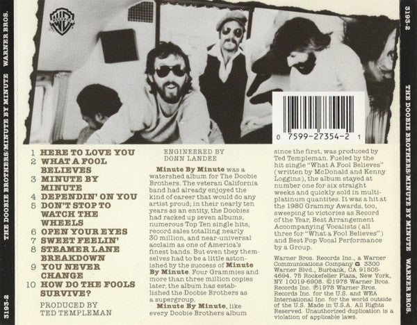 The Doobie Brothers : Minute By Minute (CD, Album, RE)