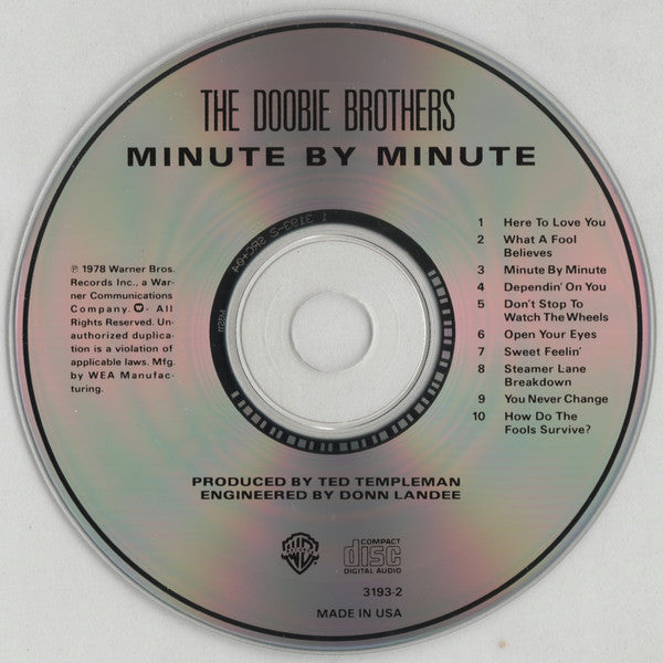 The Doobie Brothers : Minute By Minute (CD, Album, RE)