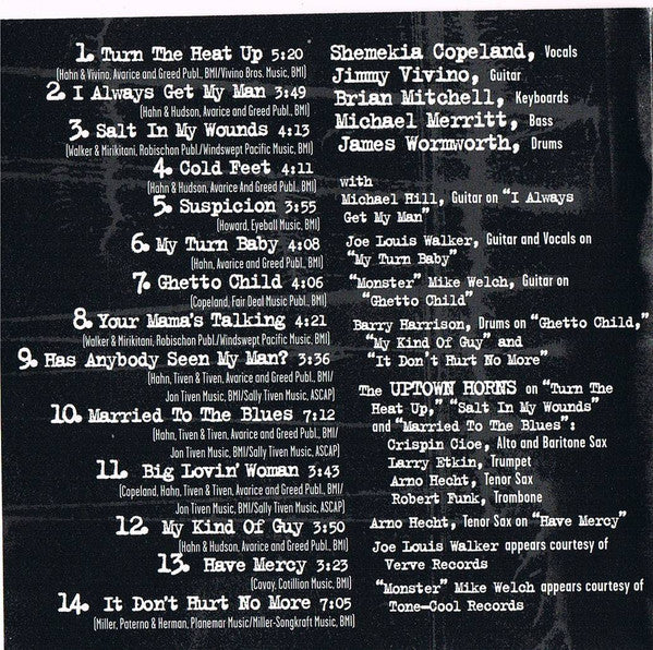 Shemekia Copeland : Turn The Heat Up (CDr, Album, RE)
