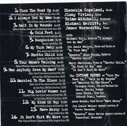 Shemekia Copeland : Turn The Heat Up (CDr, Album, RE)