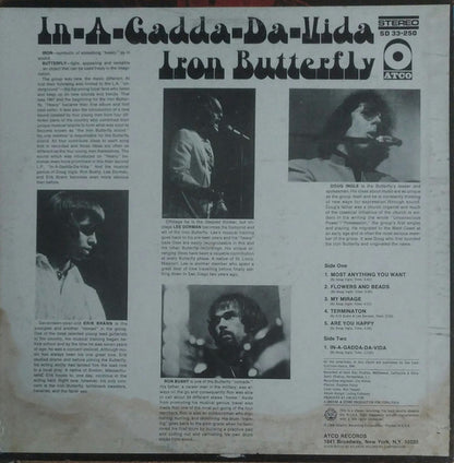 Iron Butterfly : In-A-Gadda-Da-Vida (LP, Album, RP, Mis)