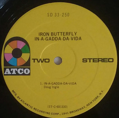 Iron Butterfly : In-A-Gadda-Da-Vida (LP, Album, RP, Mis)