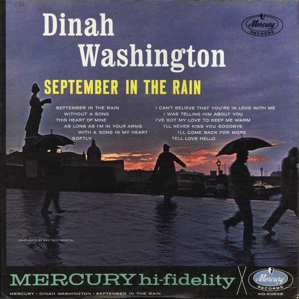 Dinah Washington : September In The Rain (LP, Album, Mono)