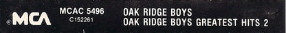 Oak Ridge Boys* : Oak Ridge Boys Greatest Hits 2 (Cass, Comp, Club)