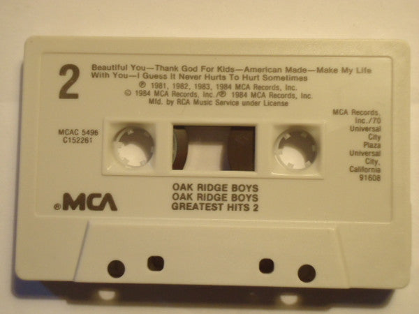 Oak Ridge Boys* : Oak Ridge Boys Greatest Hits 2 (Cass, Comp, Club)