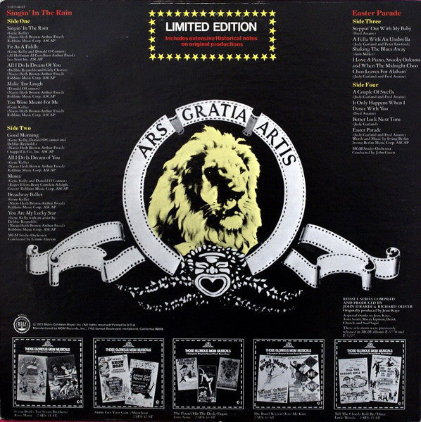 Various : Those Glorious MGM Musicals - Singin' In The Rain And Easter Parade (2xLP, Comp, Ltd, Gat)