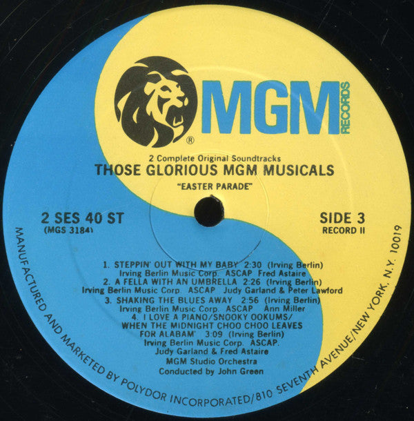 Various : Those Glorious MGM Musicals - Singin' In The Rain And Easter Parade (2xLP, Comp, Ltd, Gat)