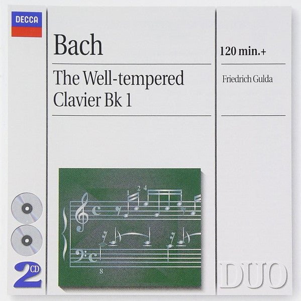 Bach* - Friedrich Gulda : The Well-tempered Clavier Bk 1 (2xCD, Album, RE, RM)