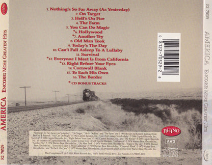 America (2) : Encore: More Greatest Hits (CD, Album, Comp)
