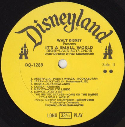 Disneyland Boys Choir : It's A Small World (LP, Album, Mono)