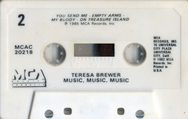Teresa Brewer : Music, Music, Music (Cass, Comp)