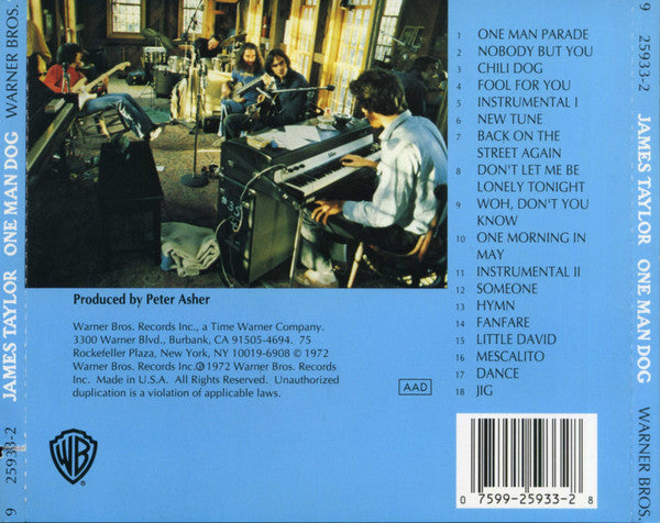 James Taylor (2) : One Man Dog (CD, Album)
