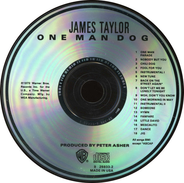 James Taylor (2) : One Man Dog (CD, Album)