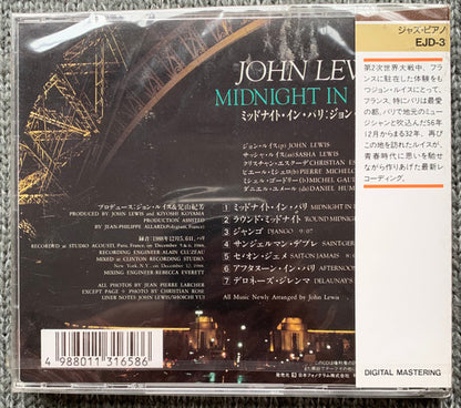 John Lewis (2) : Midnight In Paris (CD, Album)