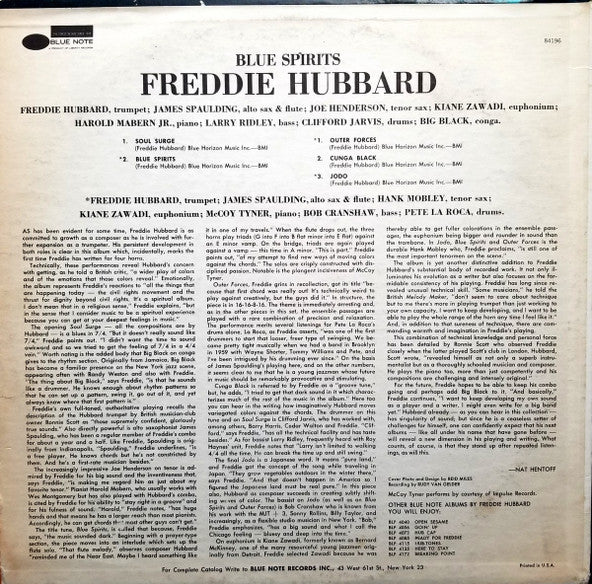 Freddie Hubbard : Blue Spirits (LP, Album, RE)