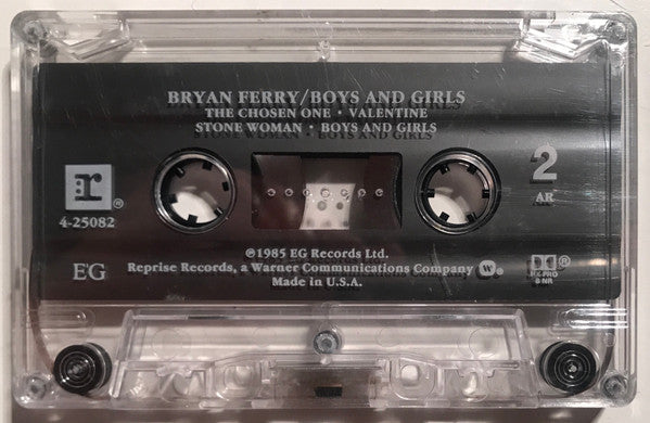 Bryan Ferry : Boys And Girls (Cass, Album, AR,)