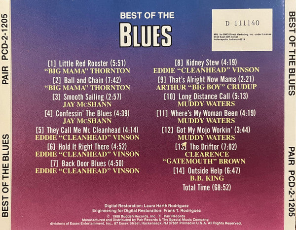Various : Best Of The Blues: A Summit Meeting (CD, Comp, Club)