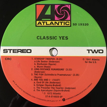 Yes : Classic Yes (LP, Comp + 7", Styrene + Club)
