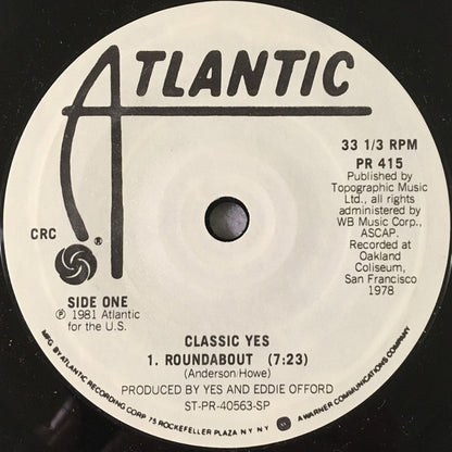 Yes : Classic Yes (LP, Comp + 7", Styrene + Club)