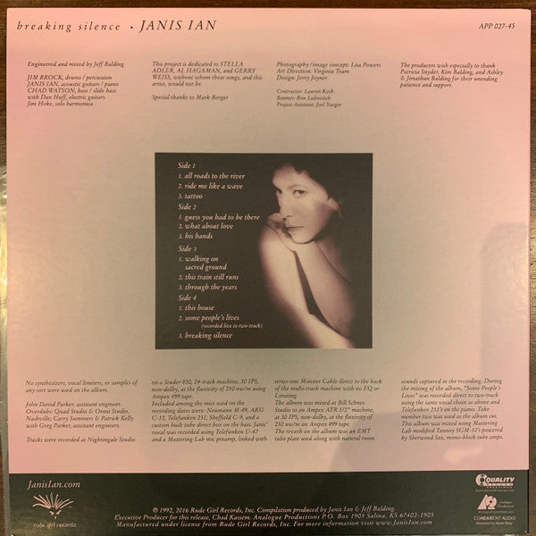 Janis Ian : Breaking Silence (2x12", Ltd, RE, 180)