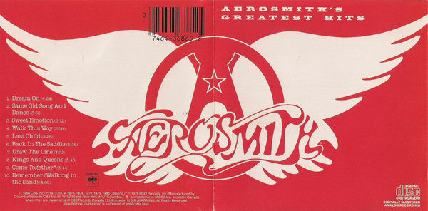 Aerosmith : Aerosmith's Greatest Hits (CD, Comp)