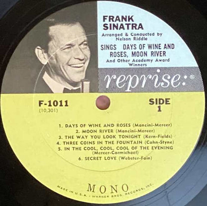 Frank Sinatra : Days Of Wine And Roses, Moon River, And Other Academy Award Winners (LP, Album, Mono, RE, RP, Pit)