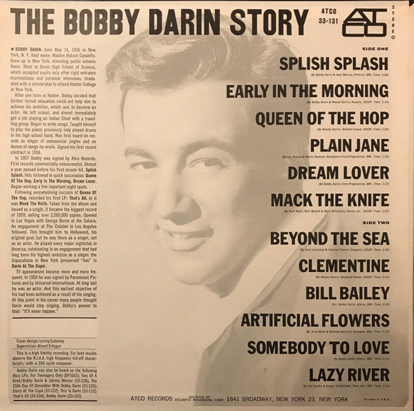 Bobby Darin : The Bobby Darin Story (LP, Comp, RE, Spe)