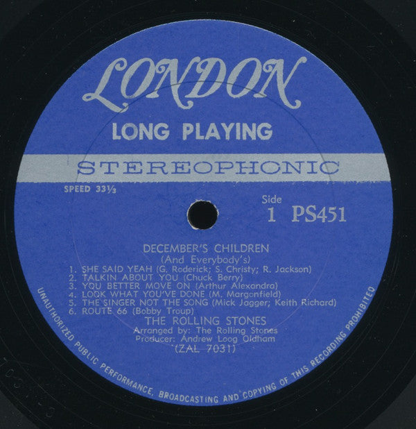 The Rolling Stones : December's Children (And Everybody's) (LP, Album, All)